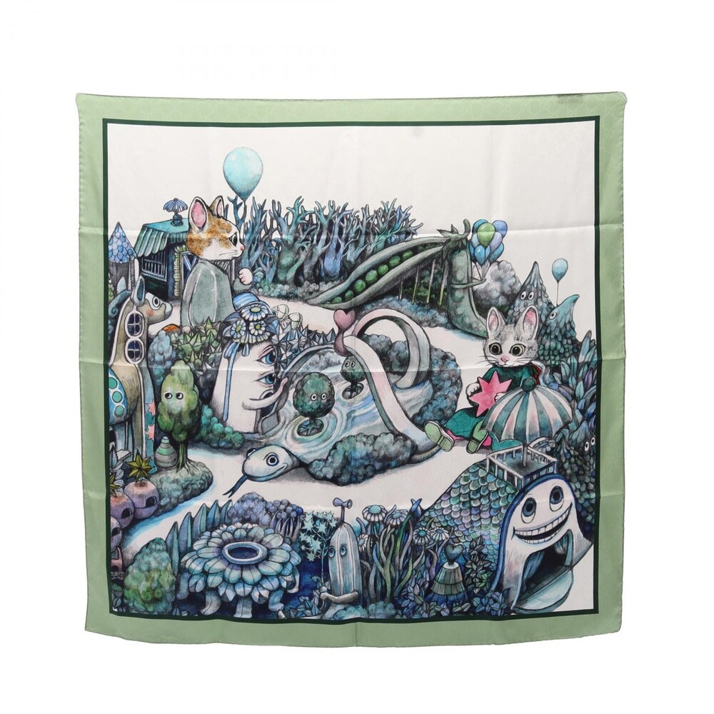 Gucci Yuko Higuchi Gg Pattern Scarf #328446G68B